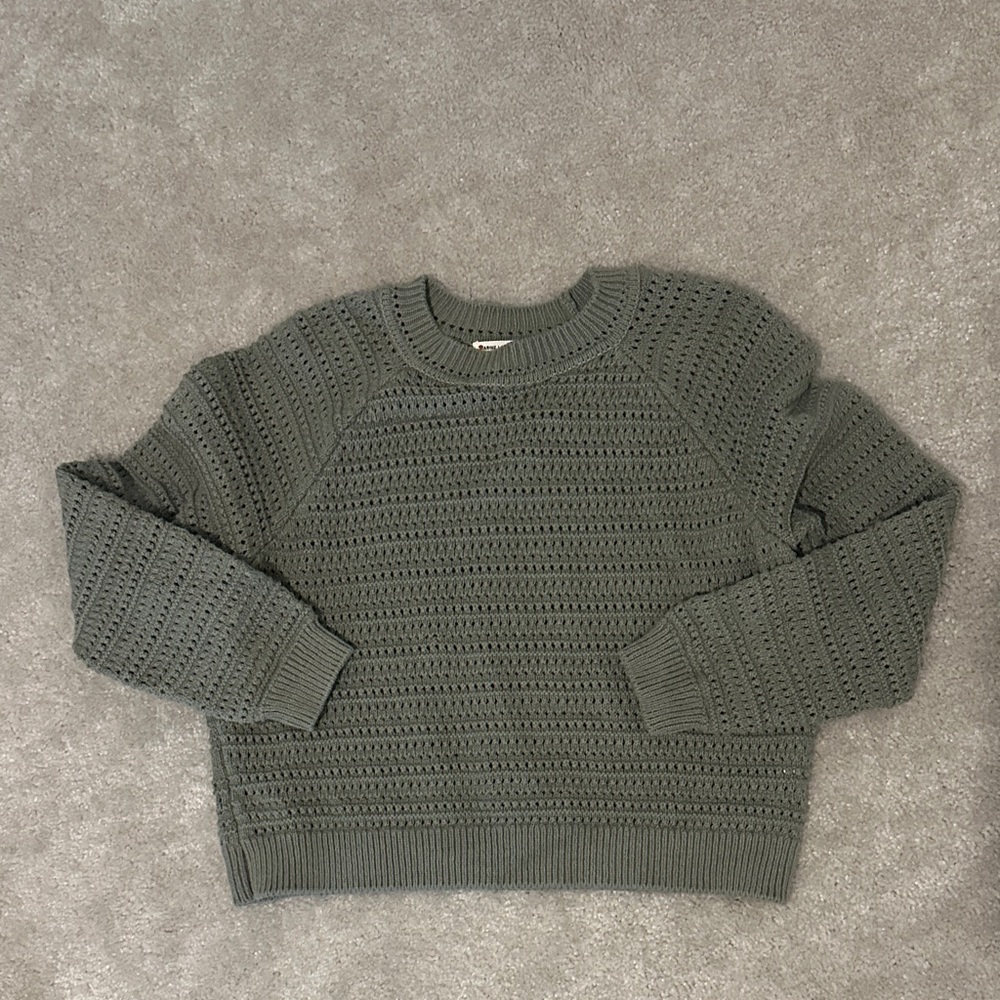 Marine Layer Knit Sweater in Green M